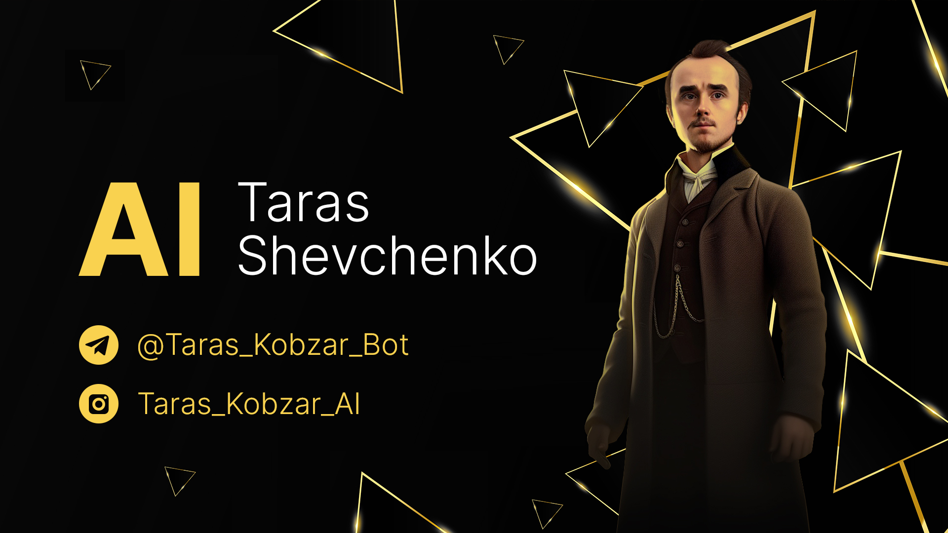 taras shevchenko ukraine poet kobzar ai chatbot instagram