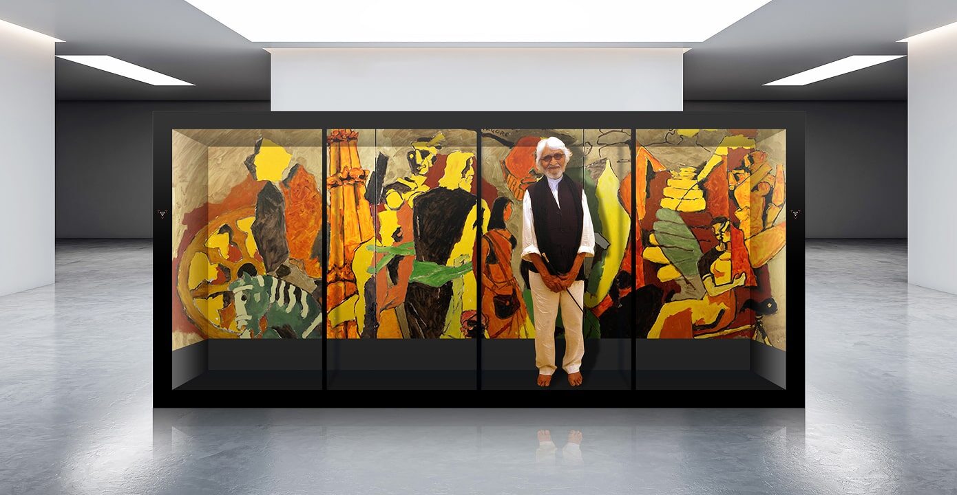 Holographic Wall for the M.F HUSAIN ART & CINEMA MUSEUM