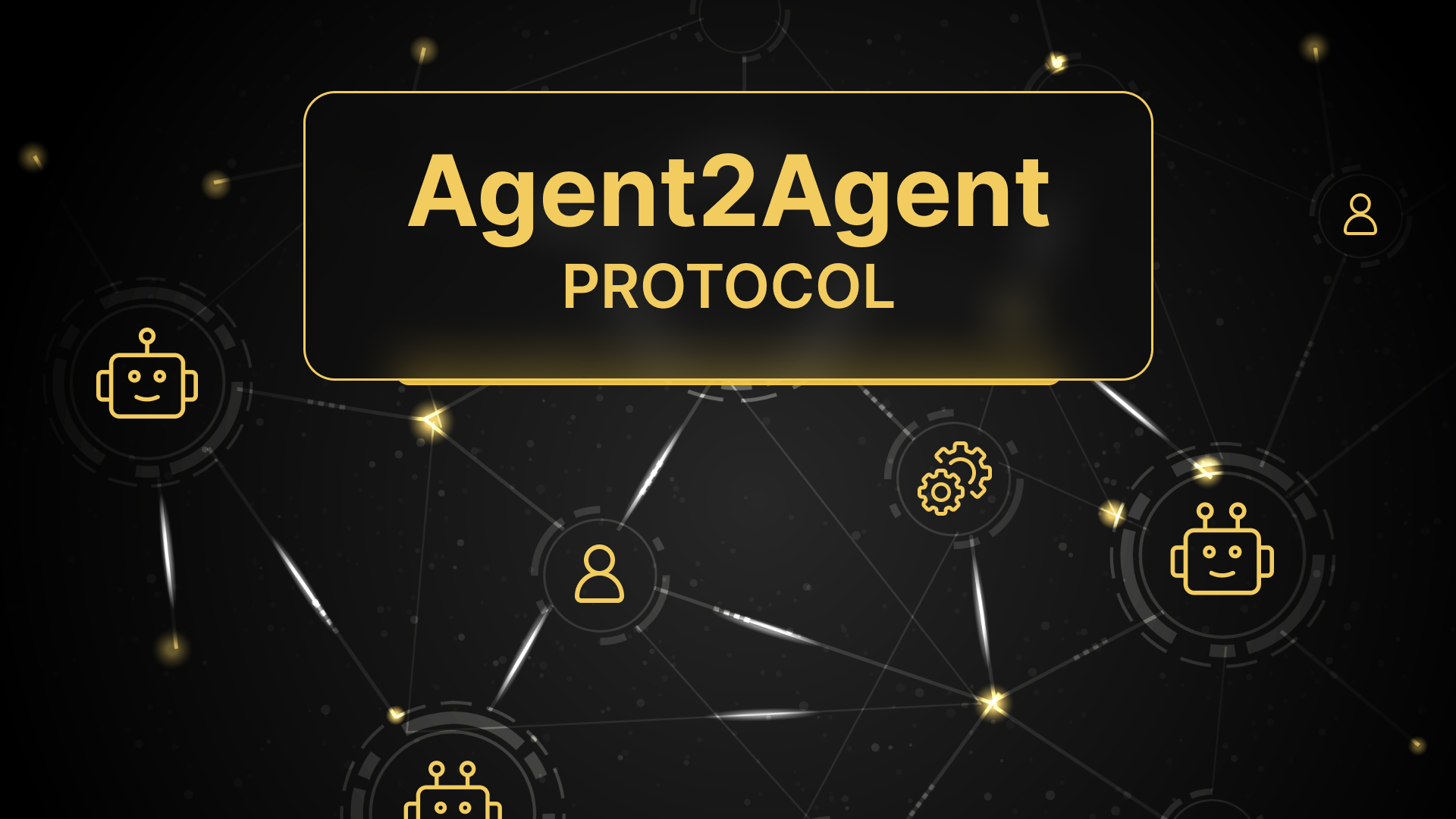 agent2agent protocol as a standardized and open interoperability network for AI agents, symbolizing cross-platform agent collaboration and integration across diverse enterprise systems, developer environments, and AI frameworks