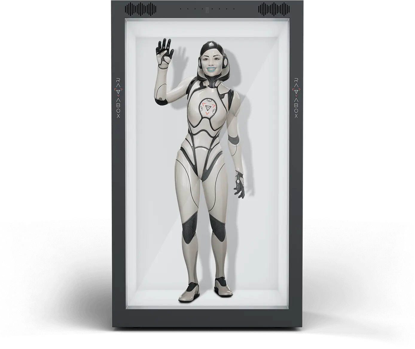 AI guide avatar helping attendees navigate a conference venue with real-time directions