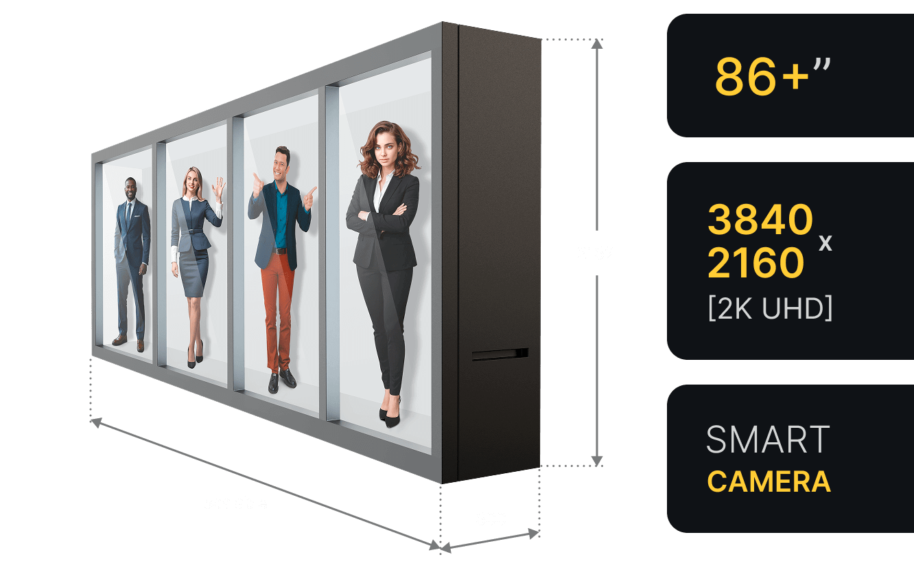 interactive holographic wall for immersive storytelling and large-scale brand performances
