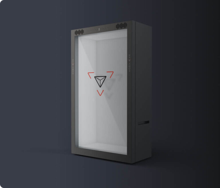 holobox holographic display for interactive ai avatar presentations at events